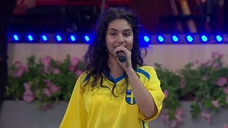 Alessia Cara  Scars To Your Beautiful Live in Sweden Allsång På Skansen 2018 [upl. by Aliuqahs]