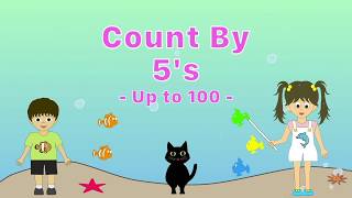 Count by 5s  Skip Counting by 5s Video  Counting to 100 by 5s  Golden Kids Learning [upl. by Sedicla]