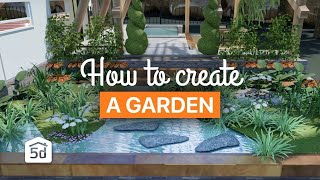 3 ideas how to create a garden  Planner 5D [upl. by Mchugh]