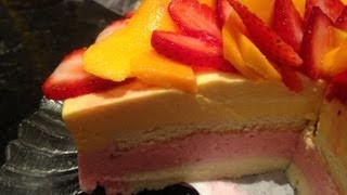 How to Make Strawberry Mango Mousse Cake Recipe 士多啤梨芒果慕士蛋糕 [upl. by Anurag]