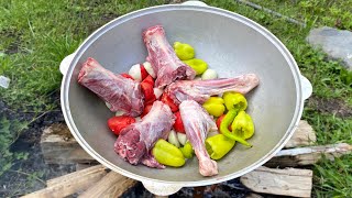 THE BEST LAMB DISHES RECIPES  BUGLAMA RECIPE  WILDERNESS COOKING DISH RECIPE [upl. by Yahiya886]