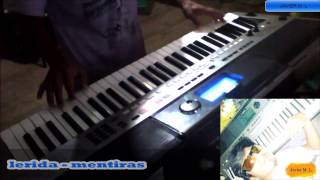 agrupacion  lerida mentiras en teclado cover [upl. by Ylremik989]