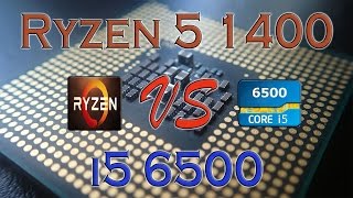 RYZEN 5 1400 vs i5 6500 BENCHMARKS  GAMING TESTS REVIEW AND COMPARISON  Ryzen vs Skylake [upl. by Aicirtam993]