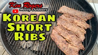 Steakhouse Korean Short Ribs on the Weber Kettle [upl. by Nogam]