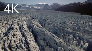 Sobrevolando la morrena del glaciar Perito Moreno [upl. by Flanders]