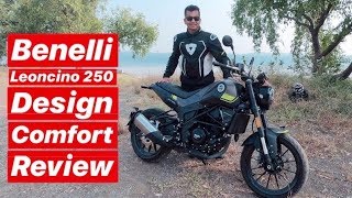 Benelli Leoncino 250  Design amp Comfort Review Hindi  English [upl. by Marlie]