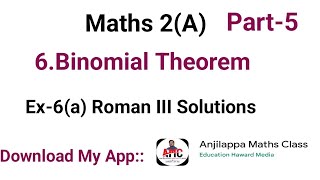 Binomial TheoremPart5Important long questions anjilappa maths class [upl. by Dworman]