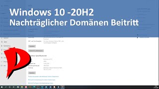 Windows 10 ab 20H2 Nachträglicher Beitritt in eine Domäne [upl. by Moreta]