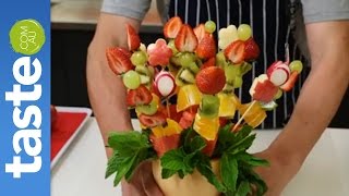 How to make fruit kebabs  tastecomau [upl. by Lilllie341]