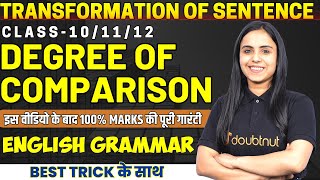 Degrees of Comparison in English Grammar सीखों बिलकुल Basics से  Transformation By Bhumika Maam [upl. by Jac]