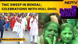 West Bengal Election Results  Holi Outside Mamata Banerjee’s Residence In Kolkata [upl. by Lederer]