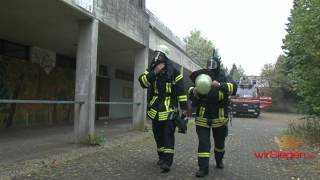 Freudenberg Brand in alter Schule schnell unter Kontrolle [upl. by Wichern265]