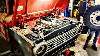 Body swapping a 1971 Dodge Sweptline onto a 1998 Ram 3500 Chassis [upl. by Aitahs667]