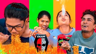 JOLO CHIP  SPICY NOODLES 🔥 Eating Challenge gone wrong [upl. by Perry]