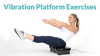 Vibration Plate Exercises for Total Body Workout With Resistance Bands [upl. by Adnorehs469]