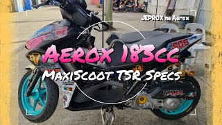 Aerox 183cc MaxiScoot TSR Specs Racebike [upl. by Aserehs]