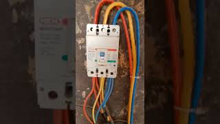 MCCB 3 phase braker wiring viral electrical shorts video [upl. by Benji25]