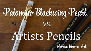 Does the Palomino Blackwing Pearl stand up to Professional Artists Pencils [upl. by Aleek]