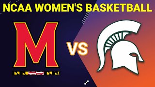 Maryland vs Michigan State  2023 NCAA WOMENS BASKETBALL LIVE SCORE [upl. by Oderfigis]