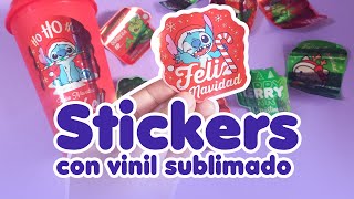 STICKERS DE VINIL CON SUBLIMACIÓN [upl. by Jenine]