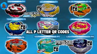 ALL Phoenix Pegasus Pandora Poseidon More QR CODES  TOTAL BURST All P Letter QR Codes [upl. by Sirej]