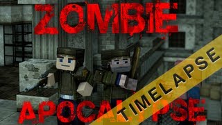 Zombie Apocalypse  TimeLapse Reverse  Minecraft [upl. by Bornie]