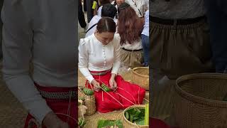 Traditional Khmer Cakes for Pchum Ben Day 🍂 Short [upl. by Esenahs]