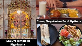 ISKCON Temple In RigaLatvia Budget Friendly Vegetarian Food Options In RigaLatvia Eng Subtitles [upl. by Otreblide271]