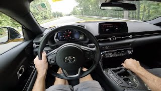 2023 Toyota GR Supra Manual POV Drive Impressions and ASMR [upl. by Dlorej]