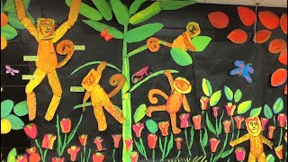 Rousseau’s Jungle Elementary Black Light Art Show [upl. by Lorilyn]