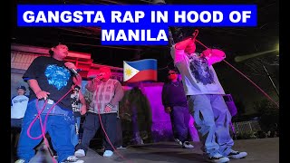 FILIPINO GANGSTA RAP  LIVE CONCERT IN MANILA HOOD 🇵🇭 [upl. by Bernstein]