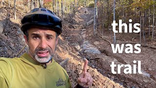 I Explored Helene Damaged Mountain Bike Trails [upl. by Nivag]