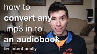 How To Convert Any MP3 In To An Audiobook m4b [upl. by Lubbi]