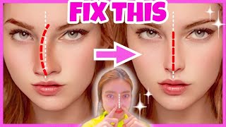 Fix Asymmetrical Nose with this Exercises amp Massage Get Slim Nose Naturally [upl. by Ondrea204]