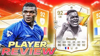 😳92 GOLAZO ICON DESAILLY PLAYER REVIEW  EA FC 24 ULTIMATE TEAM [upl. by Trace]