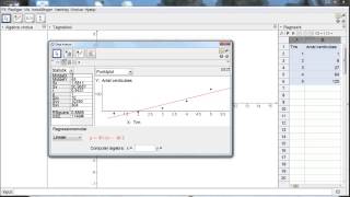 Regressionsanalyse i GeoGebra [upl. by Anahcar411]