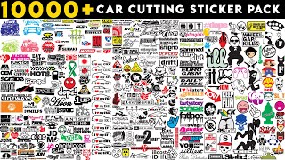 1000 Car Cutting Sticker Design Pack Download In EPS Files Sheri Sk [upl. by Elaweda597]