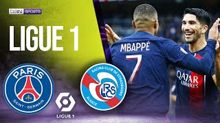 PSG vs Strasbourg  LIGUE 1 HIGHLIGHTS  10212023  beIN SPORTS USA [upl. by Mischa]