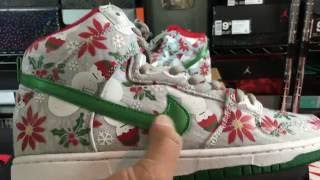 Concepts x NikeSB Dunk Hugh Premium quotUgly Christmas Sweaterquot Xmas [upl. by Yrrek]