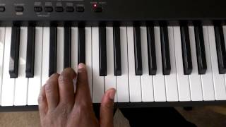 Major Scales How to Play F Major Scale on Piano Right and Left hand [upl. by Lian]