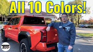 All 2024 Toyota Tacoma Colors  See All 10 in Action [upl. by Niveg]