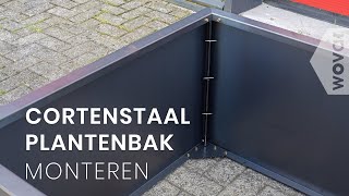 Cortenstaal plantenbak zelf maken  Plantenbakken maken [upl. by Ycniuqed432]