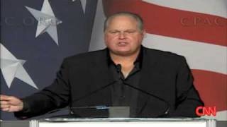 quotI Want OBAMA to FAIL quot  RUSH LIMBAUGH  CPAC Convention 2009 [upl. by Thomas]