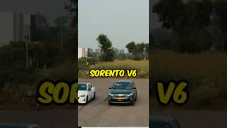 😳 Shocking Acceleration of Kia Sorento V6  Drag Race with Sonata 25 [upl. by Anazraf]