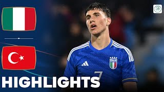 Italy vs Turkey  Highlights  U21 Euro Qualification 26032024 [upl. by Peggi]