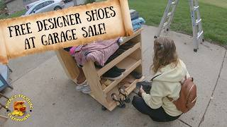 FREE DESIGNER SHOES AT A YARD SALE [upl. by Llennol]