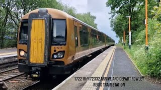 172216172332 arrives and departs Rowley Regis Train Station [upl. by Simson]