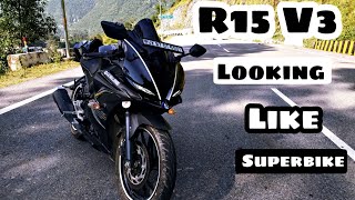 R15 V3 Modified Into R1M  R15 V3 Modification  Best and Chep Modification Parts for R15 V3 [upl. by Ayaros978]