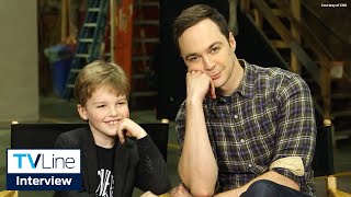 Young Sheldon  Iain Armitage Praises Jim Parsons [upl. by Otte]