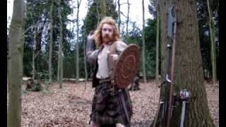 Scottish Clan Warrior Kilt and Weapon Demo [upl. by Gowon]